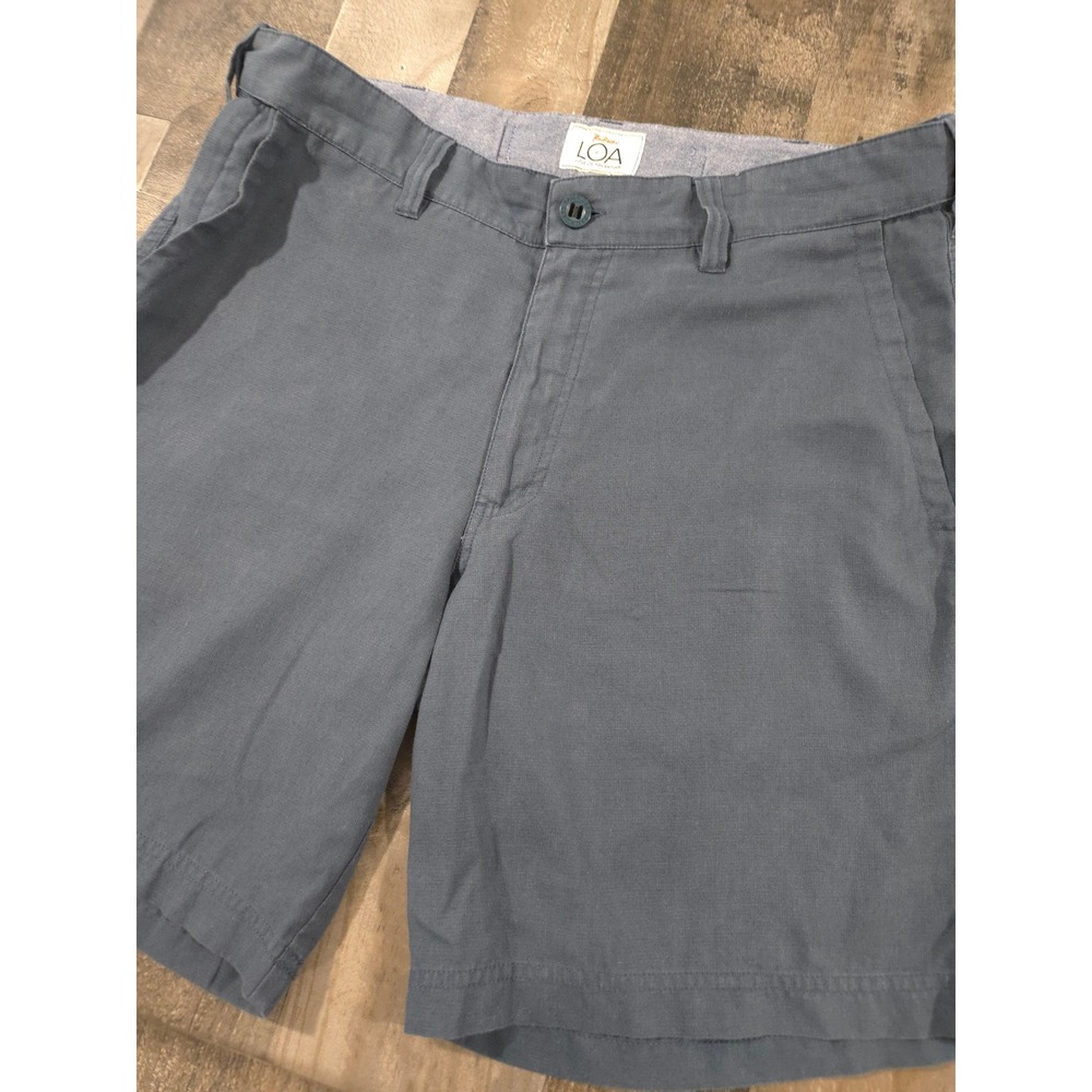 RailRiders LOA Mens Size 36 Hemp Blend Slate Lightweight Outdoor Hiking Shorts
